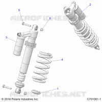 SUSPENSION, REAR SHOCK MOUNTING