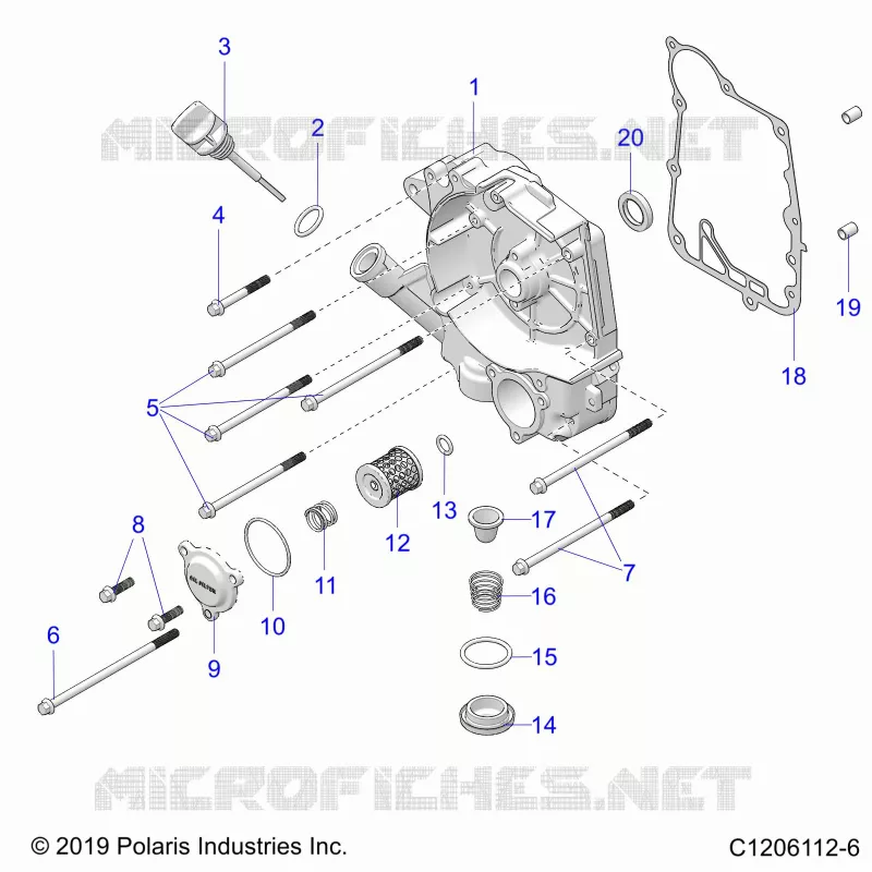 CRANKCASE COVER ASM, RIGHT