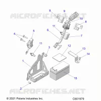 ELEKTRIC, BATTERY, MANUAL START POWER UP COMPONENTS