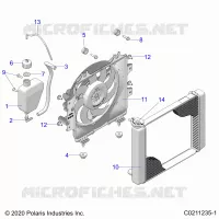 ENGINE, KÃŒHLSYSTEM, RADIATOR, FAN & OVERFLOW BOTTLE