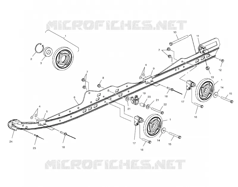 SCHIENEN-MONTAGE SUSPENSION