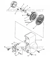 RÜCKZUG ANLASSER XLT TOURING 0963357 and EUROPEAN XLT TOURING E963357 (4931923192D001)