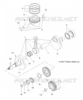 MOTOR, KURBELWELLE AND KOLBEN
