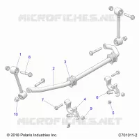 SUSPENSION, FRONT STABILISATORSTANGE