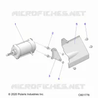 ANLASSER MOTOR/SHIELD