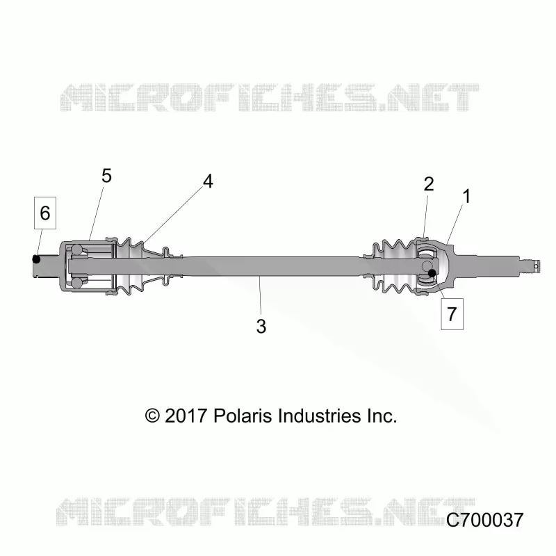 ANTRIEB, REAR HALF SHAFT 