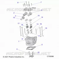 ENGINE, ZYLINDERKOPF, CAMS AND VALVES