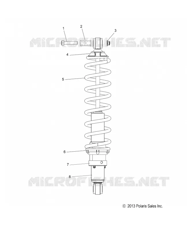 SUSPENSION, SHOCK, REAR TRACK (7043994)