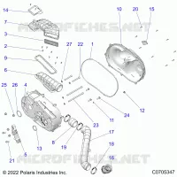 ANTRIEB, CLUTCH COVER AND DUCTING