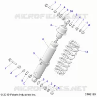 SUSPENSION, FRONT SHOCK