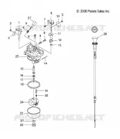 MOTOR, VERGASER AND CHOKE CABLE