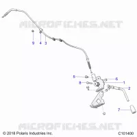 PARKBREMSE BRAKE HANDLE