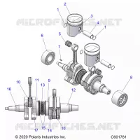 ENGINE, PISTON AND KURBELWELLE