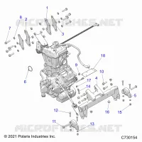 ENGINE, ÃŒBERTRAGUNG MOUNTING & LONG BLOCK