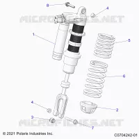 SUSPENSION, FRONT SHOCK MOUNTING