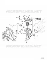 MOTOR, WATER FLANGE AND THERMOSTAT
