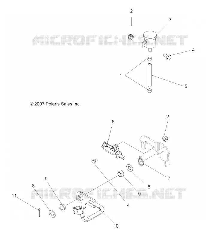 BREMSES, BREMSE PEDAL AND REAR MASTER CYLINDER