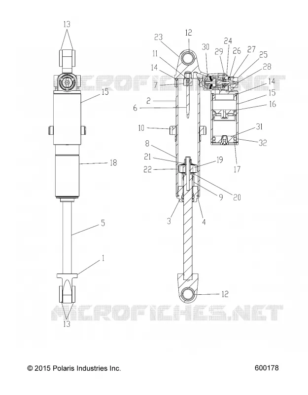 SUSPENSION, FEDER TRACK, HI LO ADJ., SNOW CHECK (7044383)