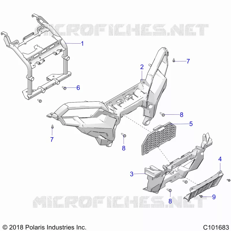 FRONTSTOSSSTANGE AND MOUNTING