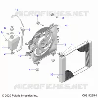 ENGINE, KÃŒHLSYSTEM, RADIATOR, FAN &amp; OVERFLOW BOTTLE