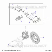 BRAKES, BREMSZANGE VORNE (SL/SLR MODELS)
