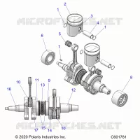 ENGINE, PISTON AND KURBELWELLE