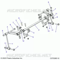 SUSPENSION, FRONT STABILISATORSTANGE