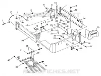 HINTER BED MOUNTING Magnum 6X6 W968744 and Swedish Magnum 6X6 S968744 (4936073607A008)