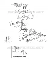 TREIBSTOFF TANK AND VERGASER MOUNTING