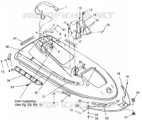 HULL   KAROSSERIE SLX 780 B954287 (4933953395A005)