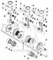 PISTON AND KURBELWELLE (600 AND 600 SE) (4909500950035A)