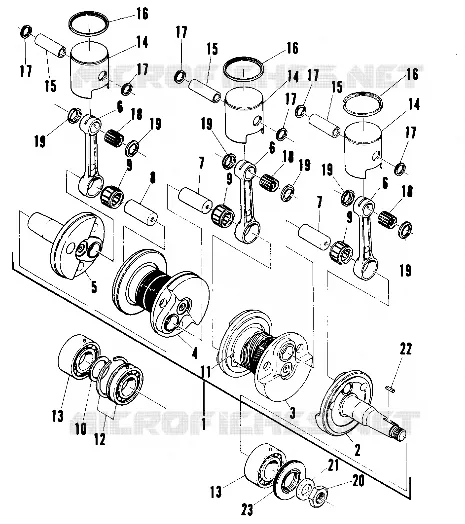 PISTON AND KURBELWELLE (600 AND 600 SE) (4909500950035A)