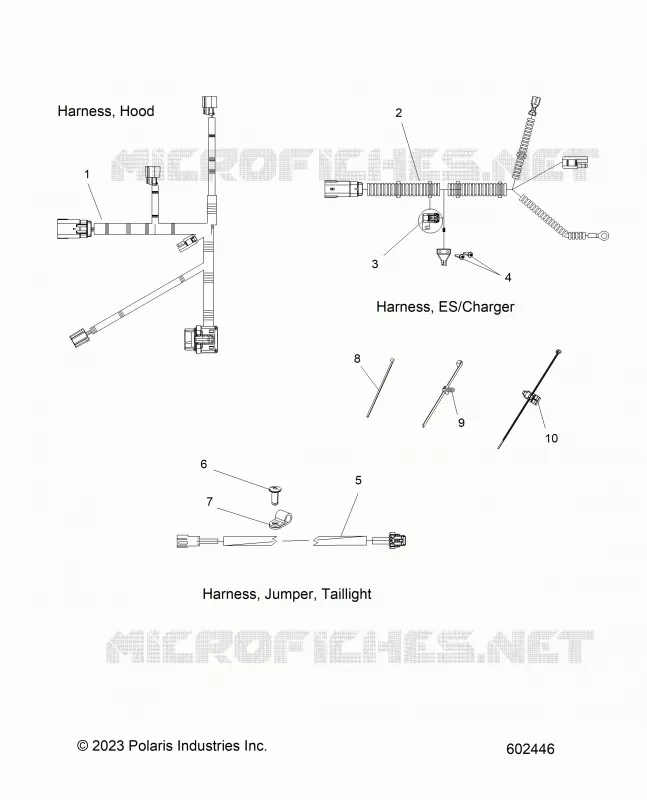 ELEKTRIC, HARNESS, HOOD, E.S. START, TAILLIGHT