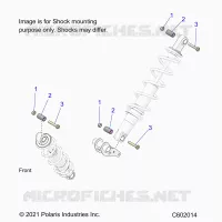 SUSPENSION, SHOCK MOUNTING, REAR SUSP.