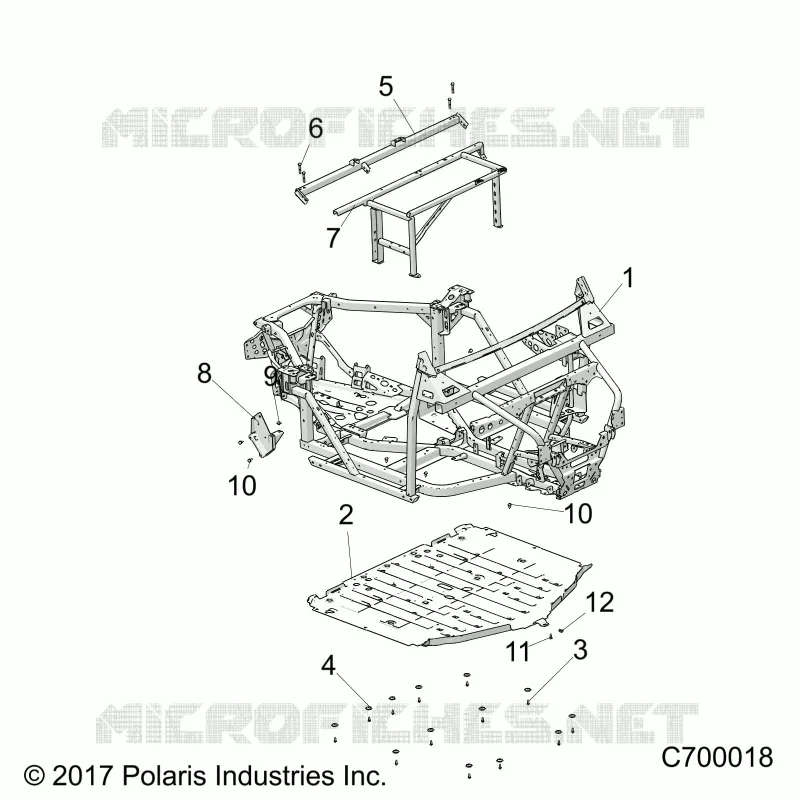 CHASSIS, MAIN FRAME AND SKID PLATES