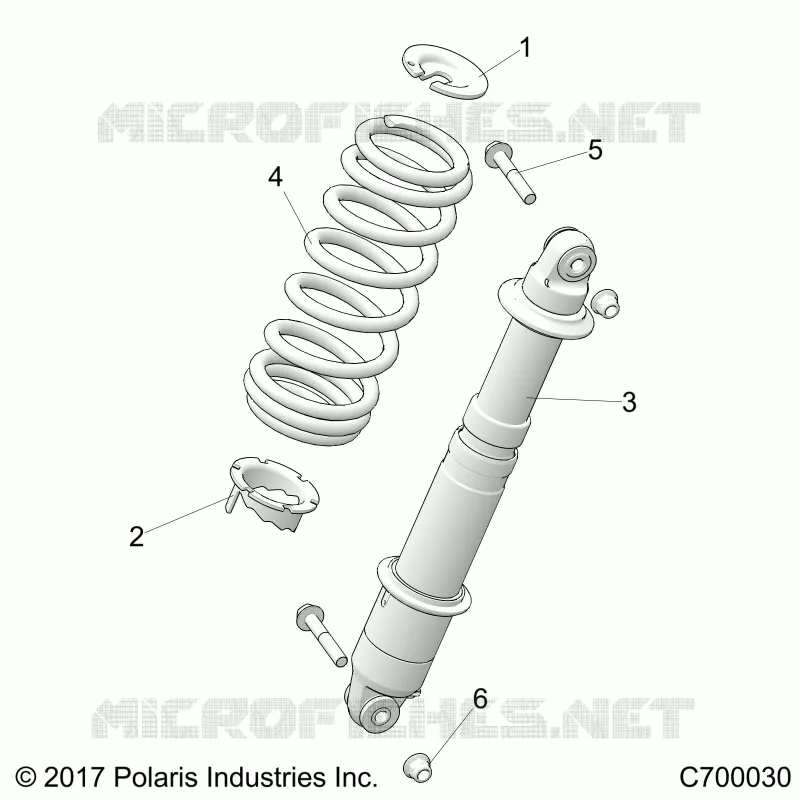 SUSPENSION, REAR SHOCK MOUNTING