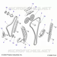 ENGINE, TIMING AND OIL KETTEN DRIVES