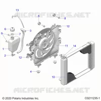 ENGINE, KÃŒHLSYSTEM, RADIATOR, FAN &amp; OVERFLOW BOTTLE