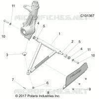 SUSPENSION, A-ARM AND STREBE MOUNTING