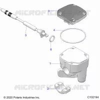 LENKUNG, CONTROLS, THROTTLE ASM. AND CABLE