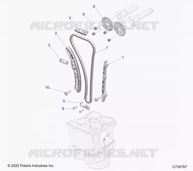 CAM CHAIN AND SPROCKET