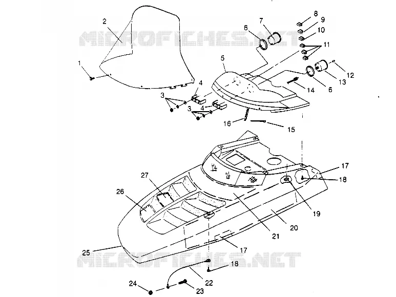 HAUBE ASSEMBLY 440 0952760, 440 SKS 0952560,  and EUROPEAN 440 SKS E952560 (4929032903A012)