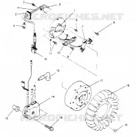 MAGNETO ASSEMBLY SPORT 0950443, SPORT TOURING 0950243  AND EUROPEAN SPORT T (4928822882D003)