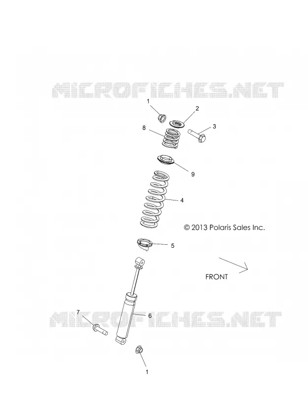 SUSPENSION, FEDER MOUNTING