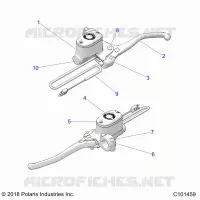 VORDERBREMSE BRAKE LEVER AND MASTER CYLINDER