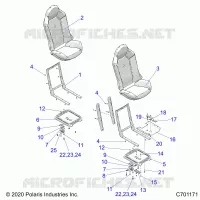 SITZ ASM. AND SLIDER