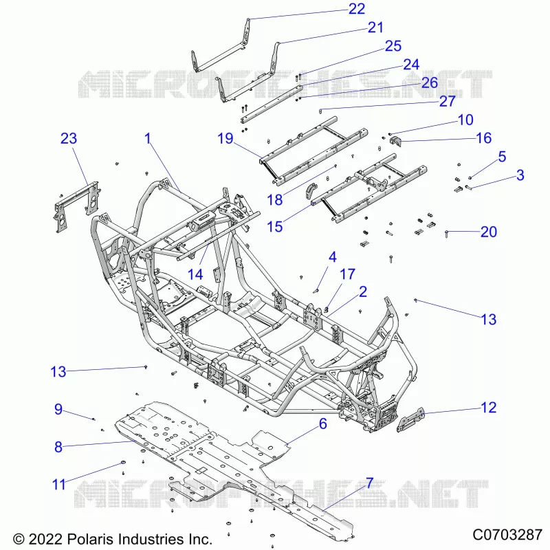 CHASSIS, MAIN FRAME AND SKID PLATES