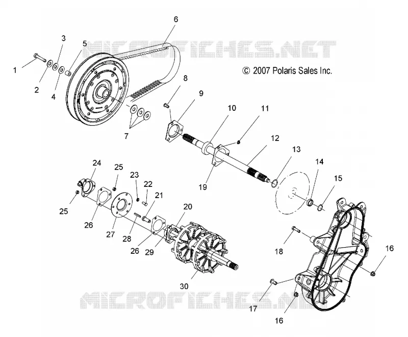 ANTRIEB, ANTRIEBSWELLE, JACKSHAFT and DRIVE BELT
