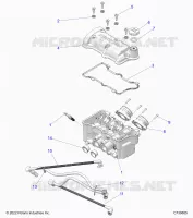 ENGINE, THROTTLE BODY AND VENTILDECKEL