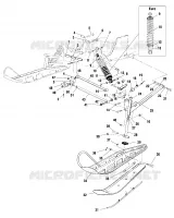 FRONT SUSPENSION AND SKI